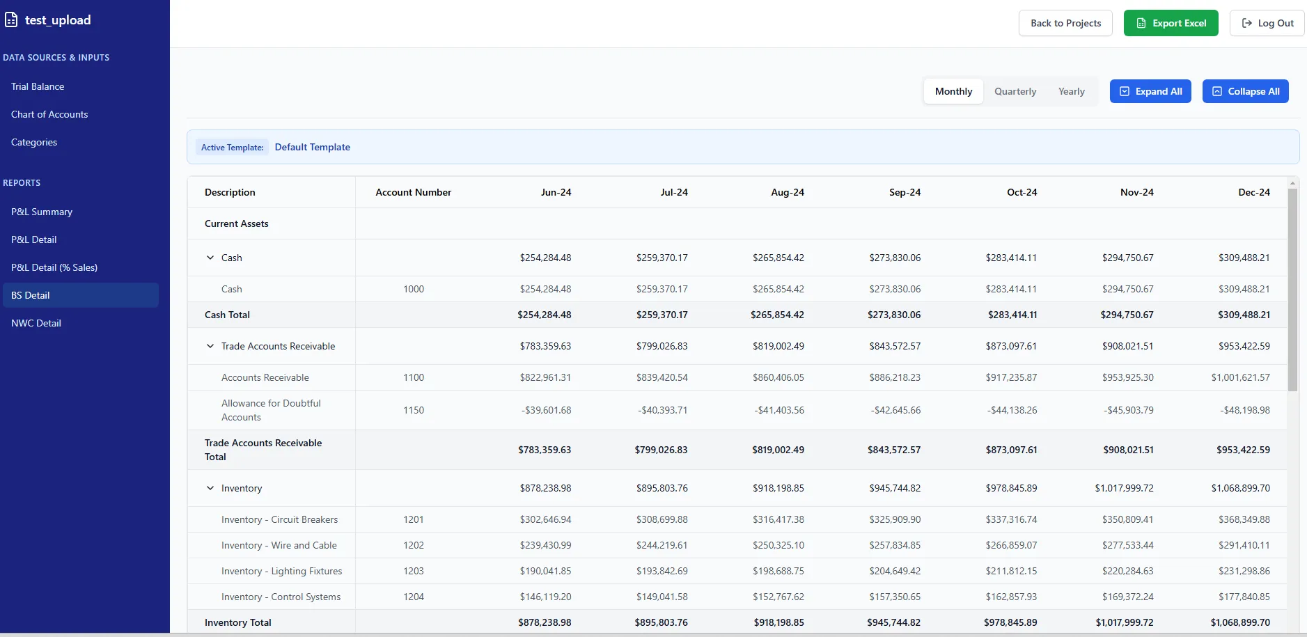 Balance Sheets Preview