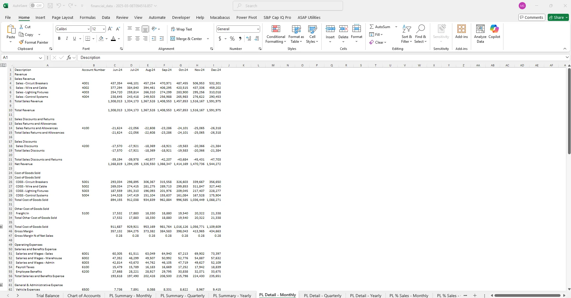 Excel Export Interface