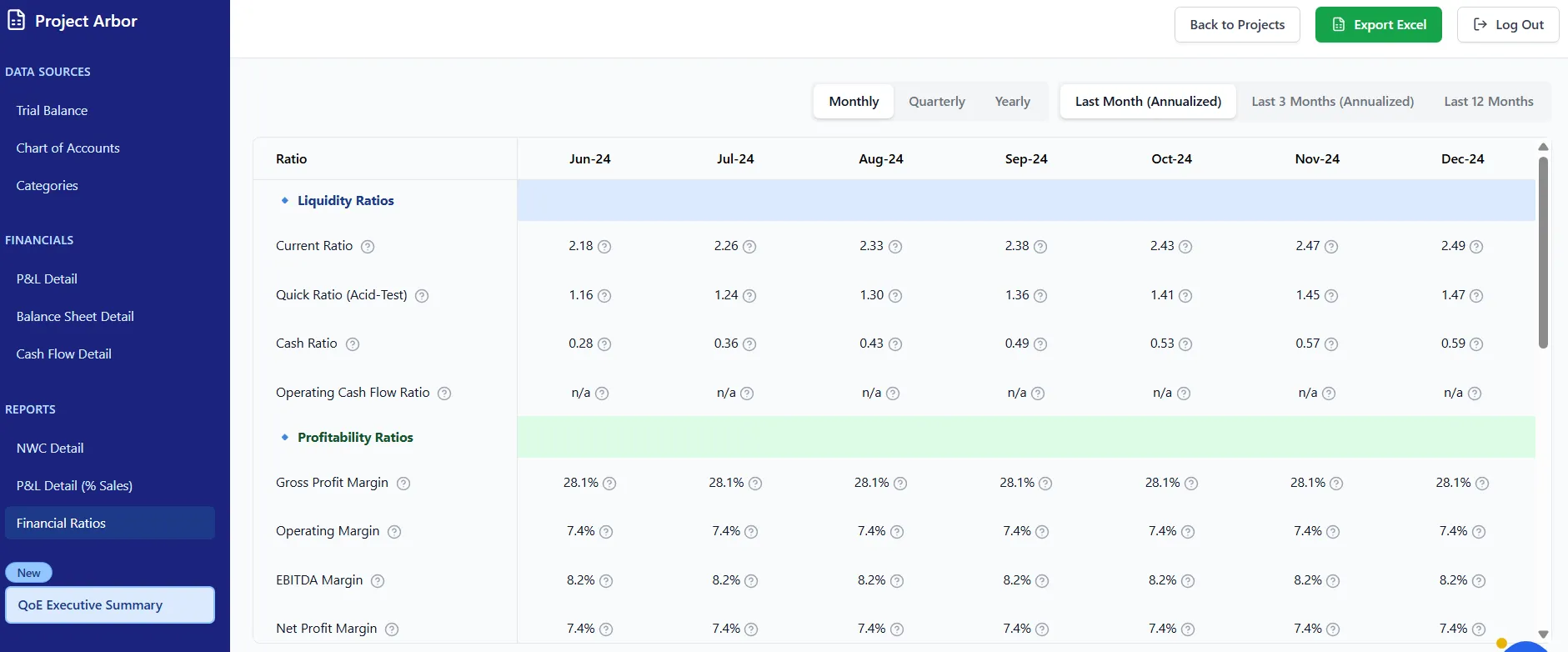 Financial Ratios Preview